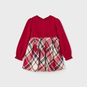 Vestido estampado vermelho bebé - Mayoral
