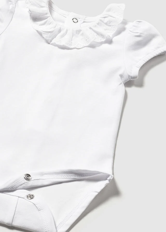 Body com gola - Cor Branco - Mayoral - Image 4