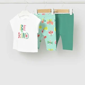 Conjunto leggings 3 peças - Esmeralda - Mayoral