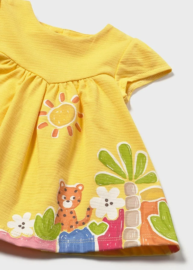 Vestido algodão - Cor Mostarda - Mayoral - Image 3