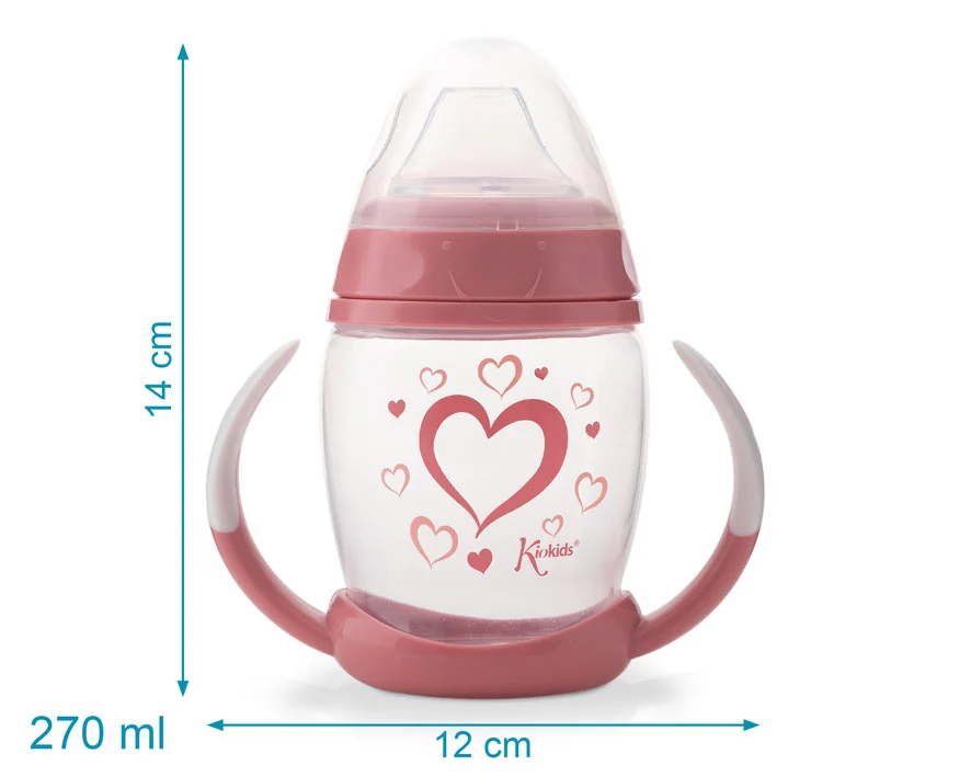 Copo de Aprendizagem com pegas 270ml STEP 1 rosa - Image 6