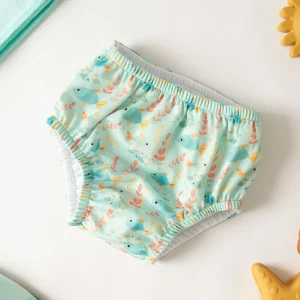 Cueca de Banho para bebé proteção UPF 50+ - Kiokids Menta