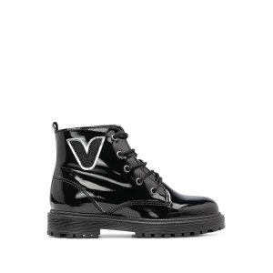 Botim Casual Criança Verniz Preto