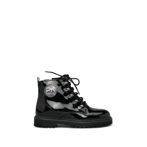Bota Casual Criança Verniz Preto