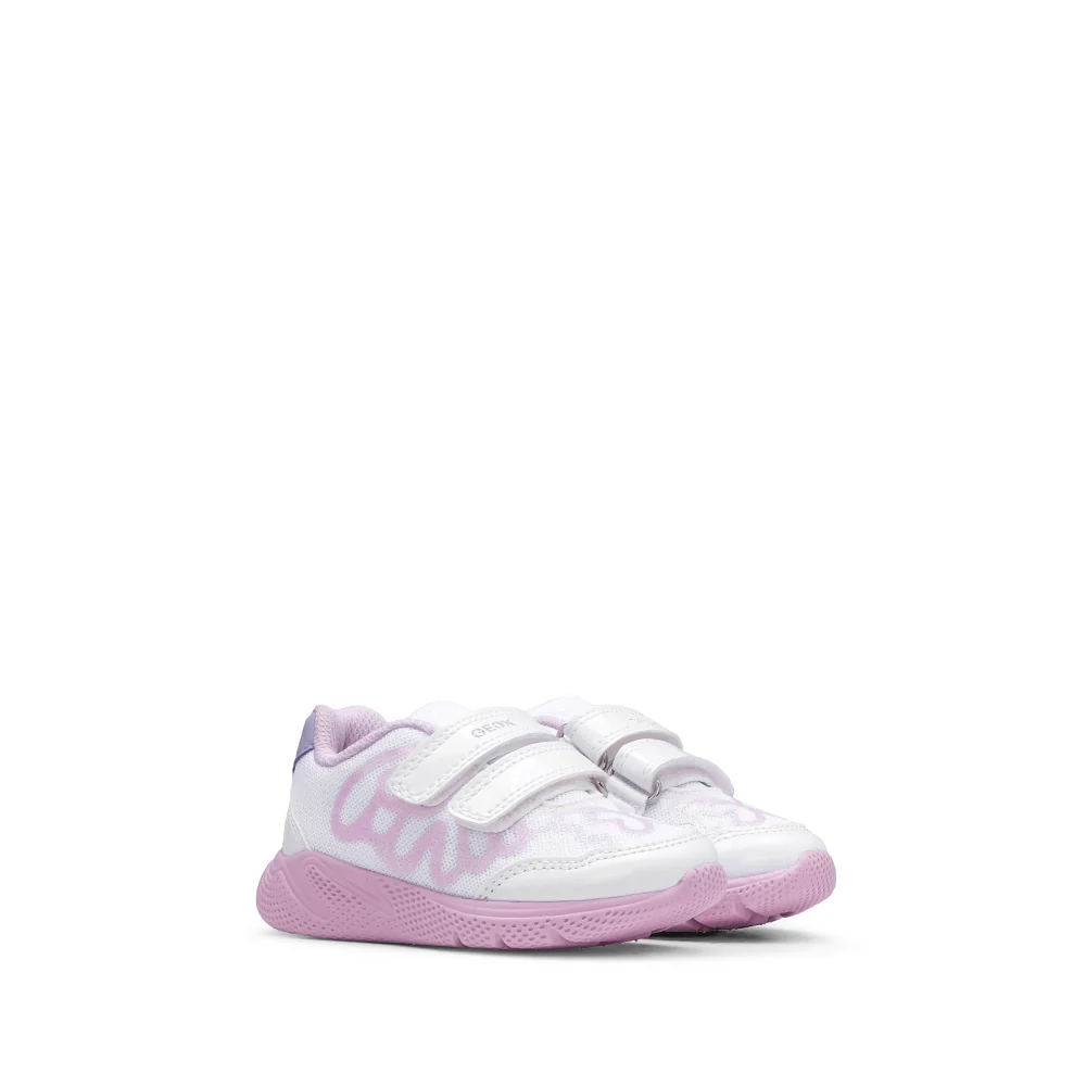 Sapatilha Casual Criança Sprintye Branco E Rosa - Image 3