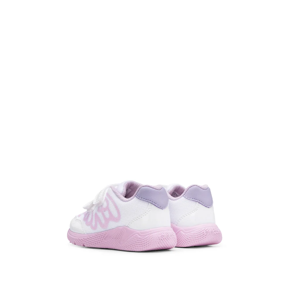Sapatilha Casual Criança Sprintye Branco E Rosa - Image 4