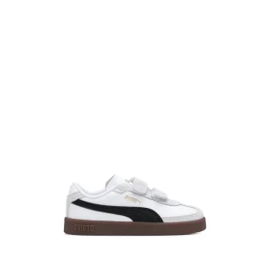 Sapatilha Casual Criança Pele Sintética Club II Era Branco E Preto