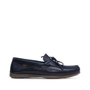 Sapato Mocassim Homem Pele Azul