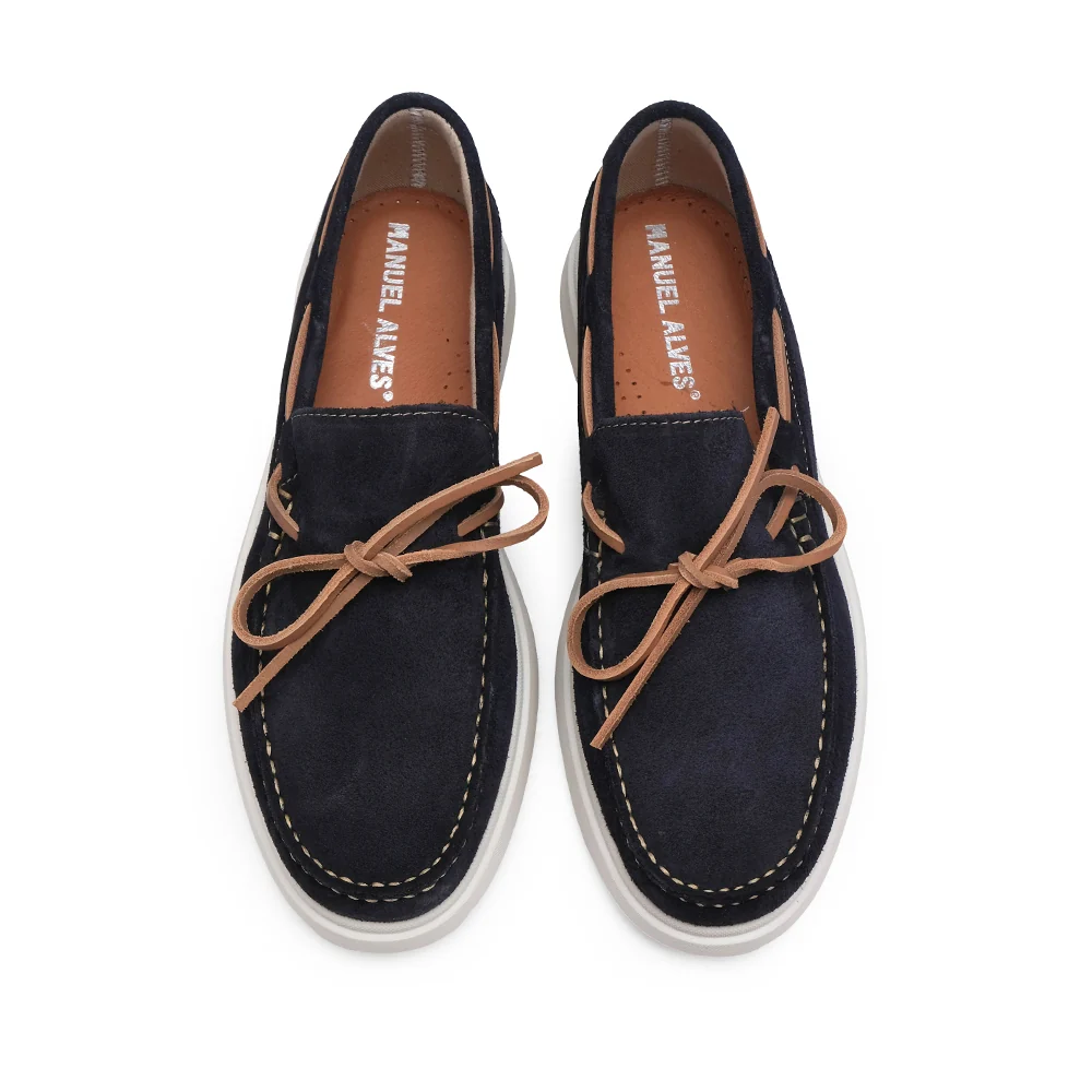 Sapato Vela Homem Camurça Azul Marinho - Image 6