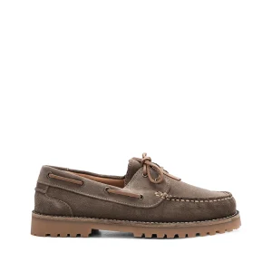 Sapato Vela Homem Camurça Taupe