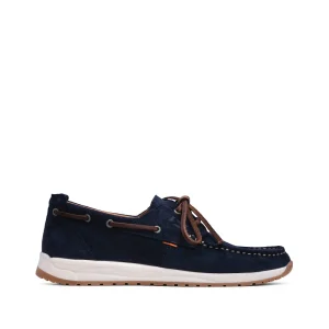 Sapato Vela Homem Camurça Azul