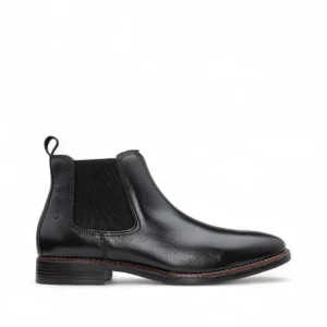 Botim Casual Homem Pele Preto