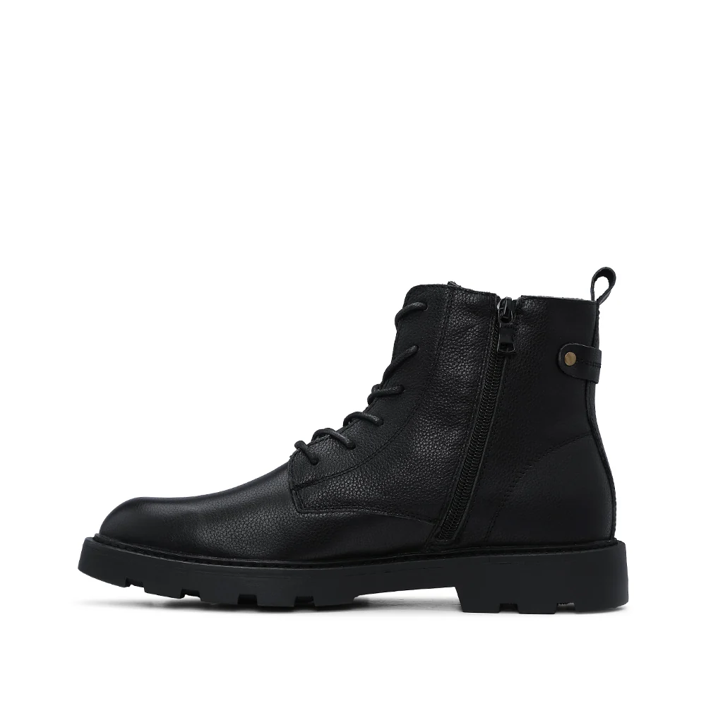 Bota Casual Homem Pele Preto - Image 3