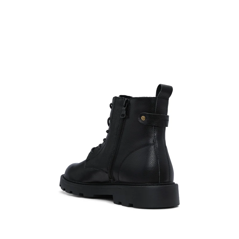 Bota Casual Homem Pele Preto - Image 5