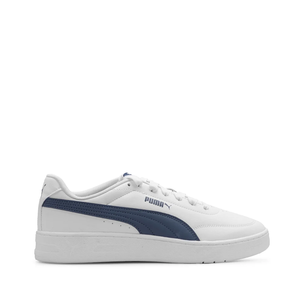 Sapatilha Casual Homem Court Classic Clean Branco E Azul - Image 2