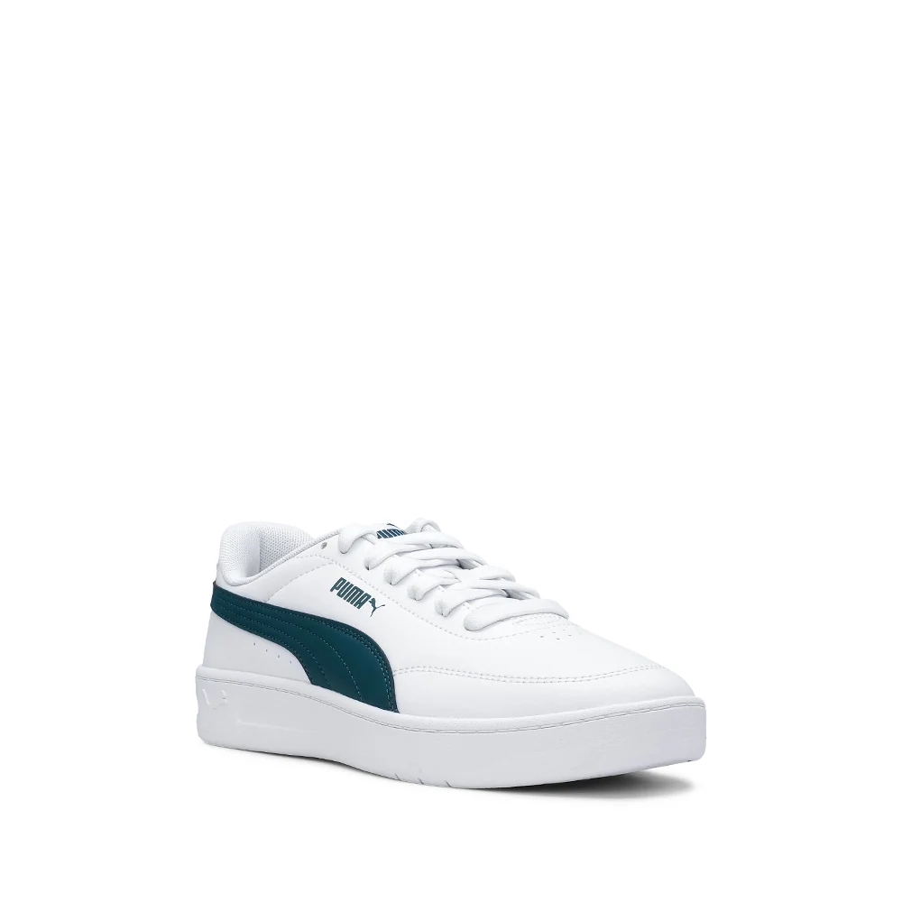 Sapatilha Casual Homem Court Classic Clean Branco E Verde - Image 4