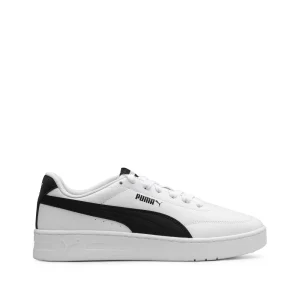 Sapatilha Casual Homem Court Classic Clean Branco E Preto