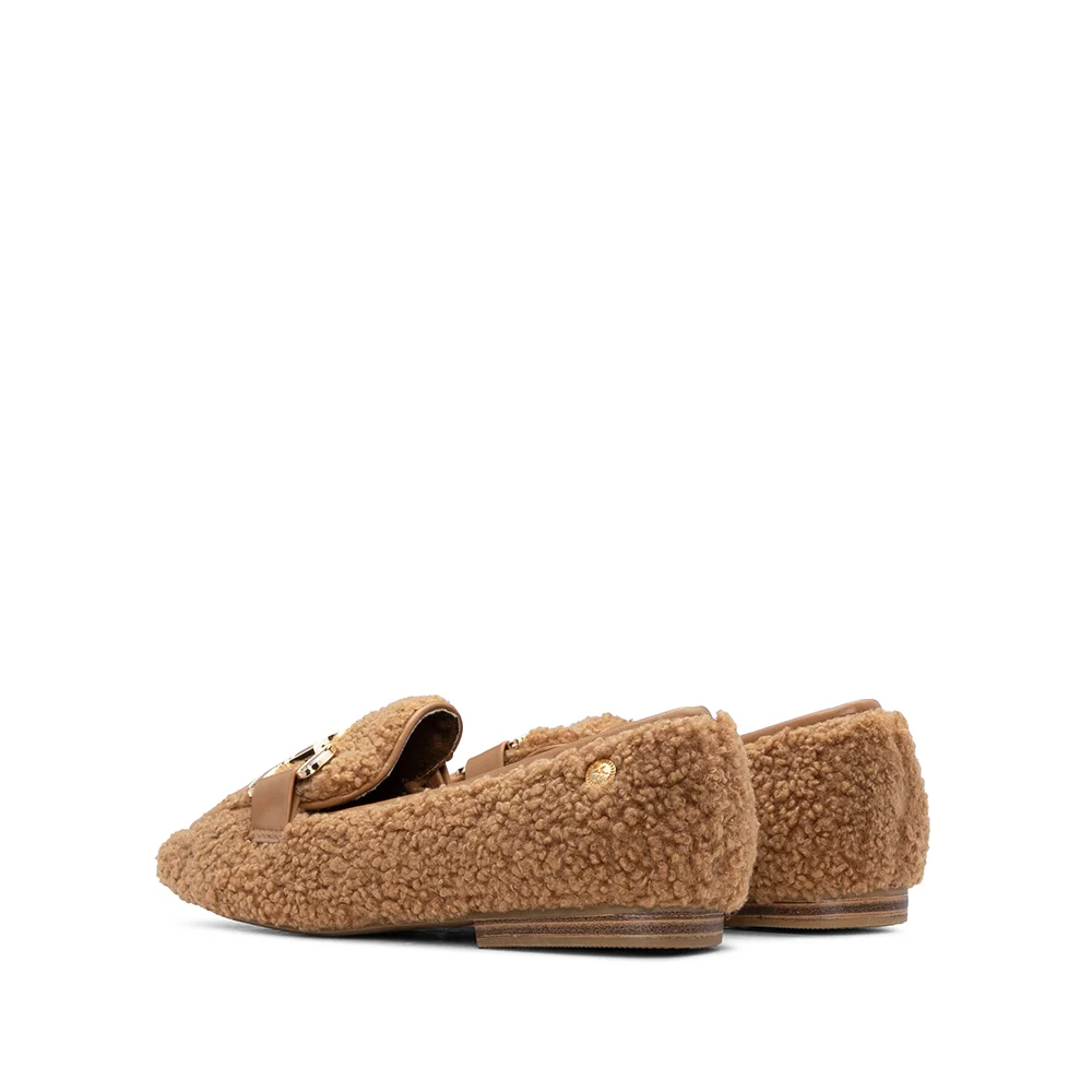 Sapato Salto Raso Mulher Camel - Image 4