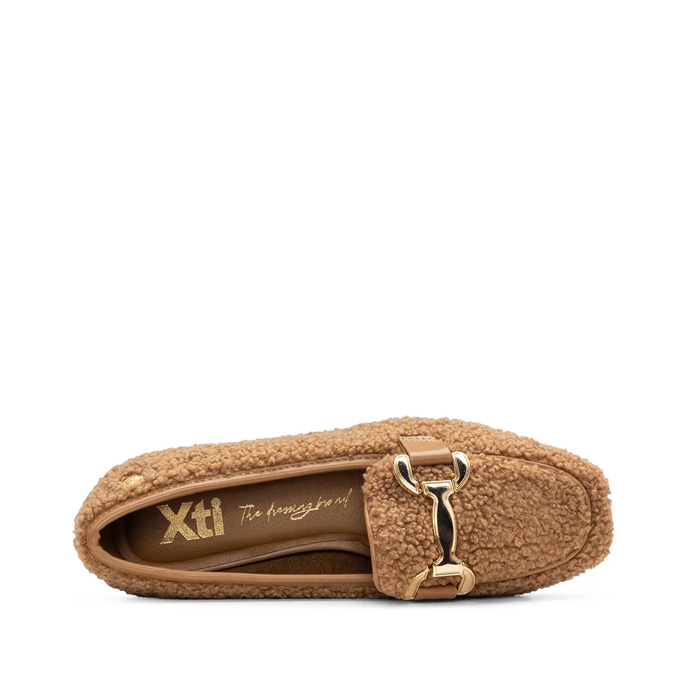 Sapato Salto Raso Mulher Camel - Image 5