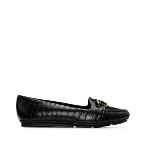 Sapato Sabrinas Mulher Animal Print Preto