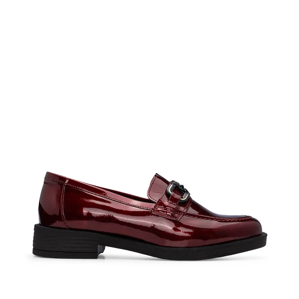 Sapato Mocassim Mulher Verniz Bordeaux - Image 2