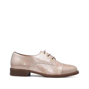Sapato Casual Mulher Verniz Taupe