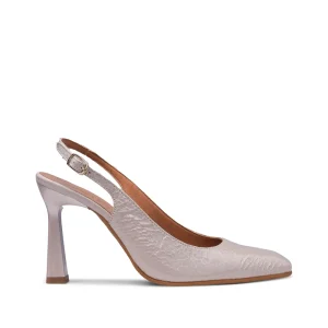 Sapato Slingback Mulher Animal Print Nude