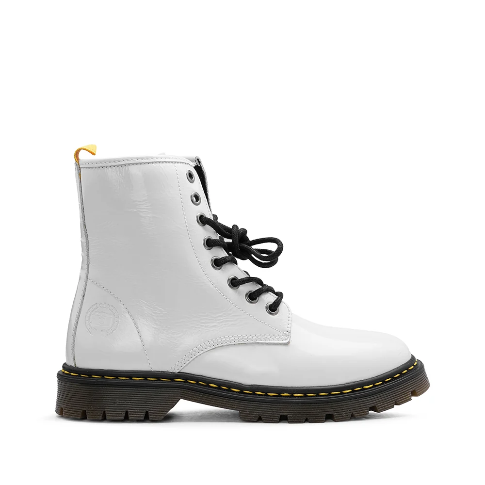 Botim Militar Mulher Polido Branco - Image 2