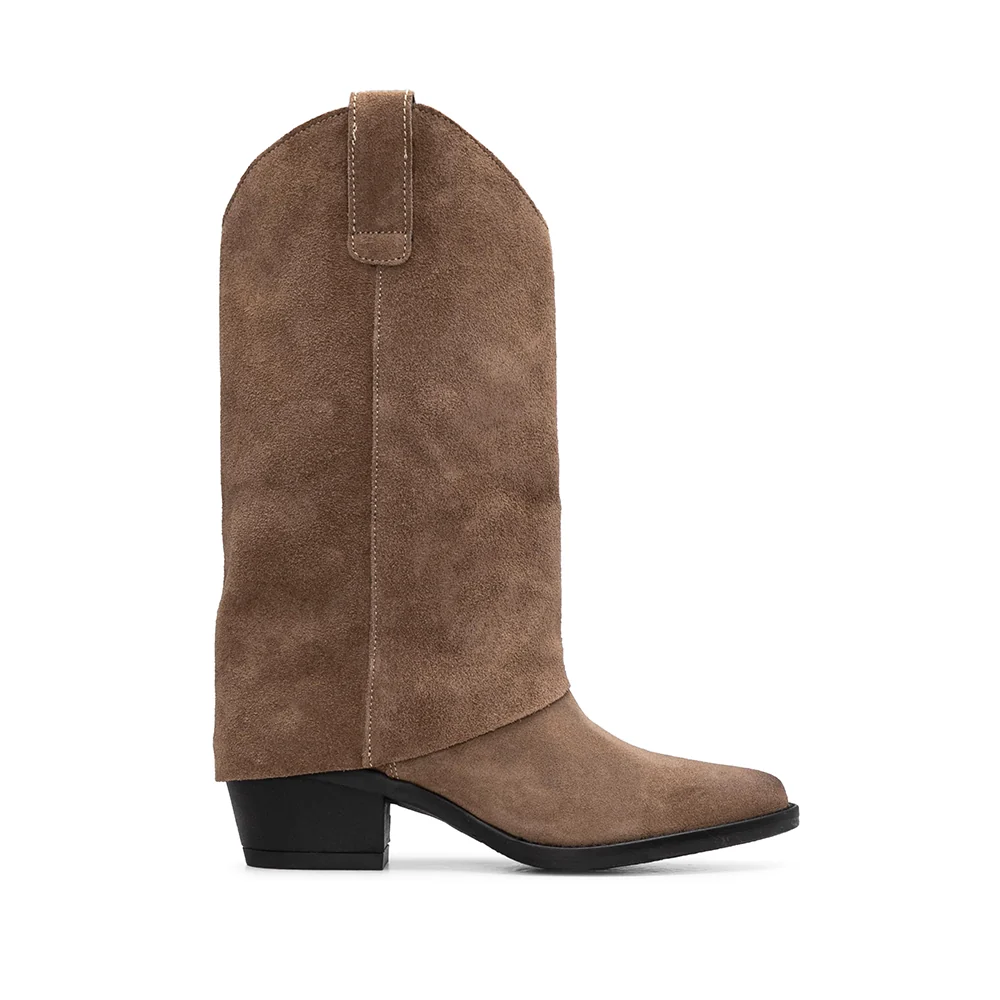 Bota Polaina Mulher Camurça Terra - Image 3