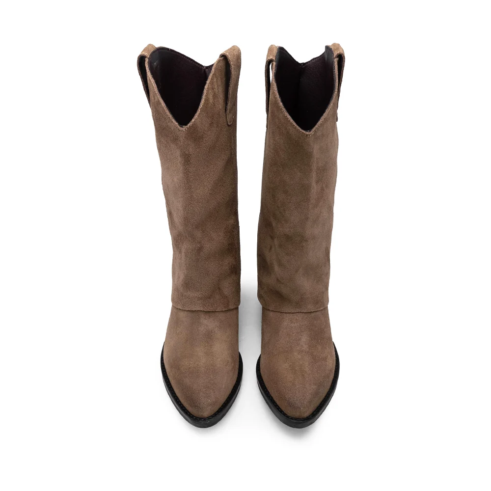 Bota Polaina Mulher Camurça Terra - Image 5