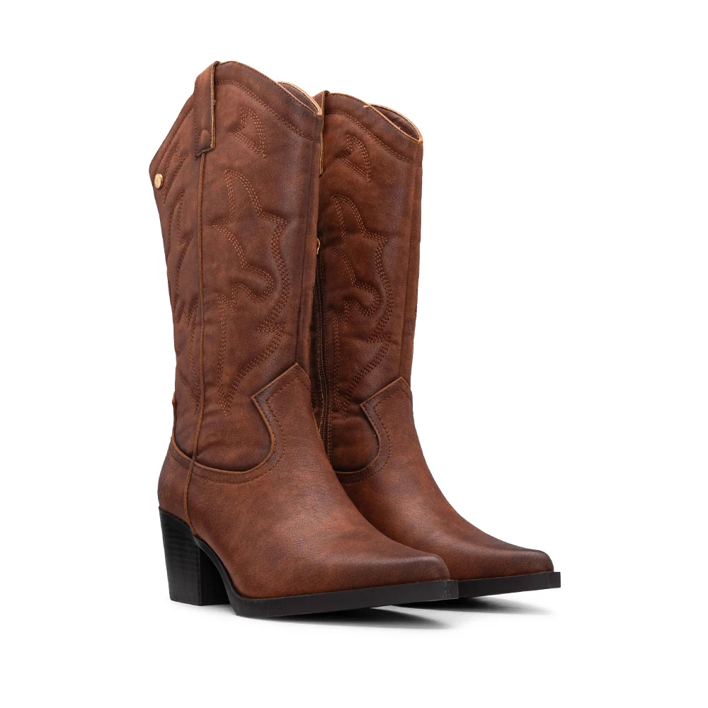 Bota Texana Mulher Camel