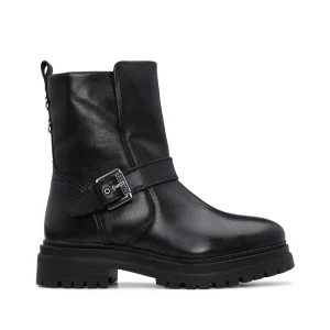 Botim Biker Mulher Pele Preto