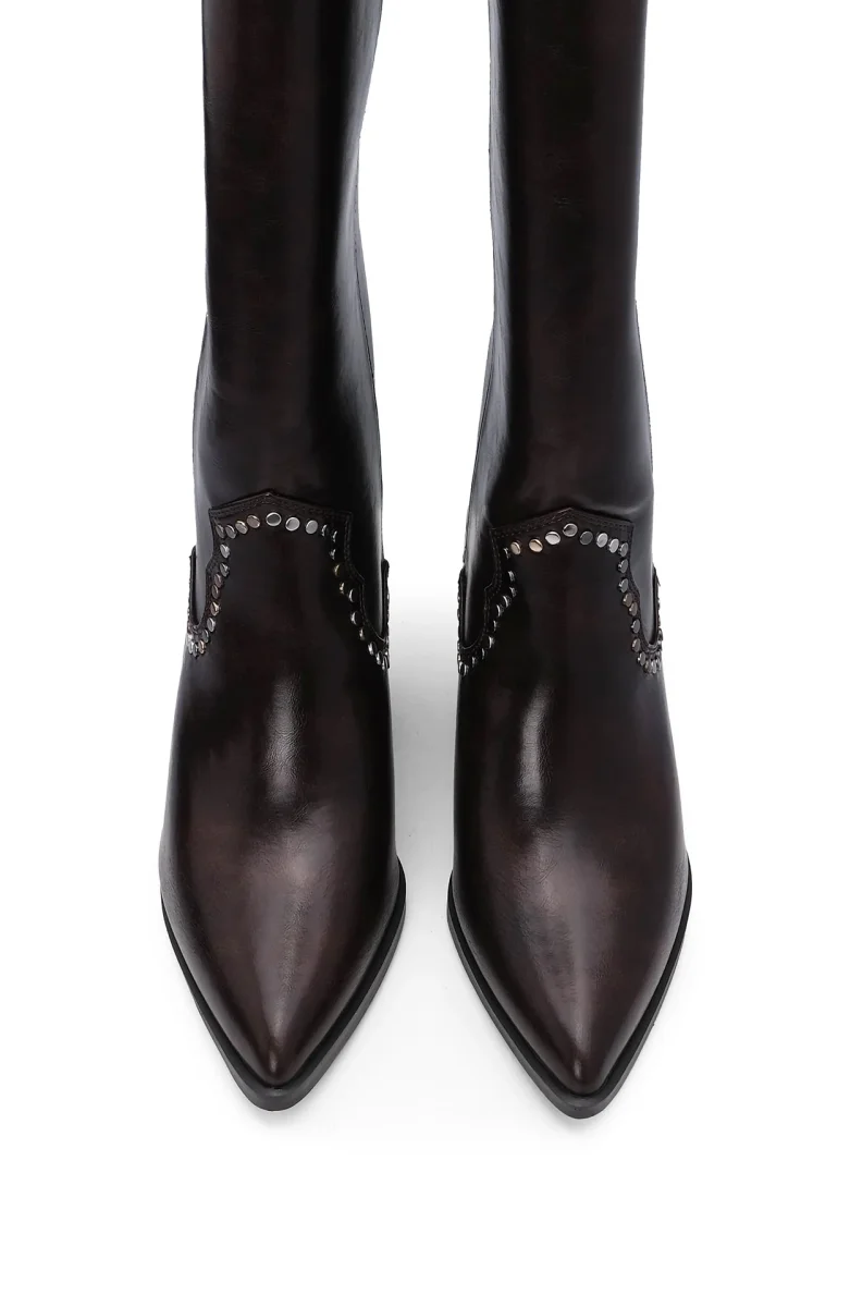 Bota Cano Alto Mulher Castanho - Image 5