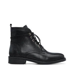 Botim Casual Mulher Pele Preto