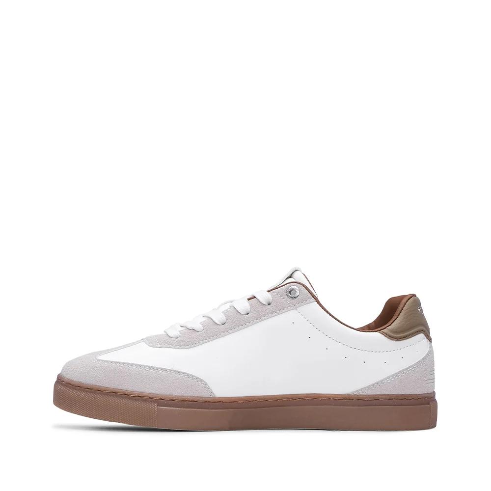 Sapatilha Casual Mulher Bege E Branco - Image 3