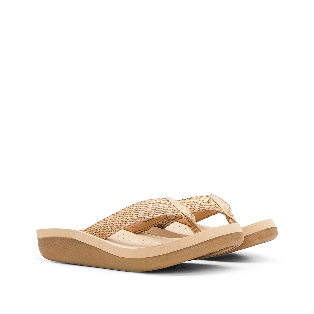 Chinelo Conforto Mulher Bege - Image 3