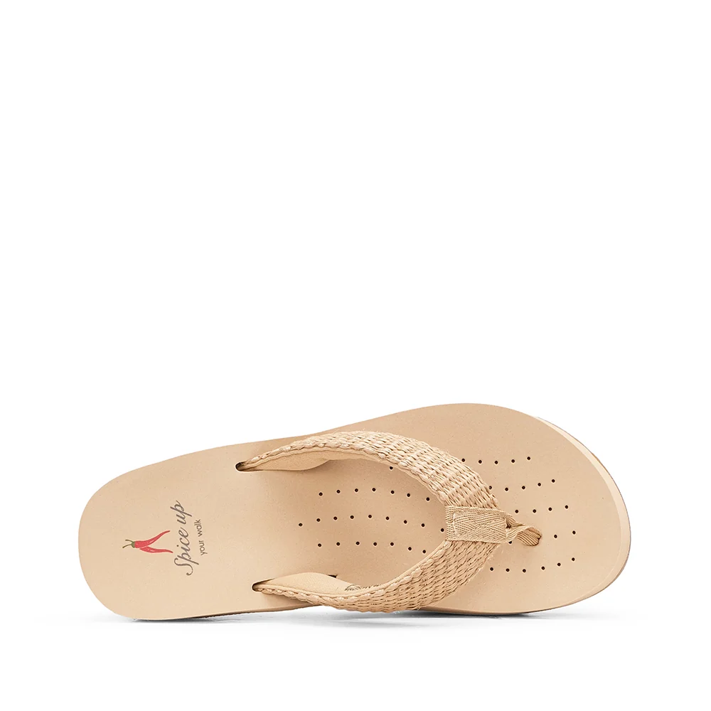 Chinelo Conforto Mulher Bege - Image 5