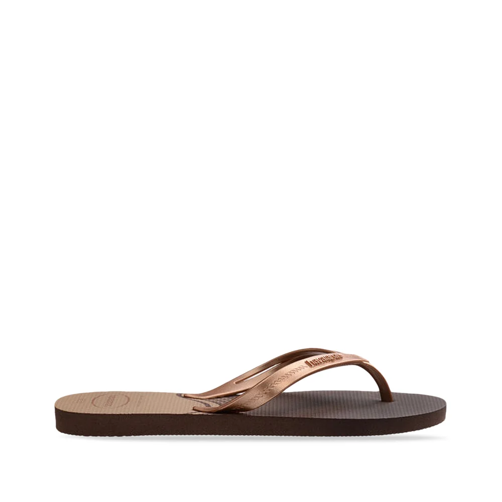 Chinelo Praia Mulher Dourado