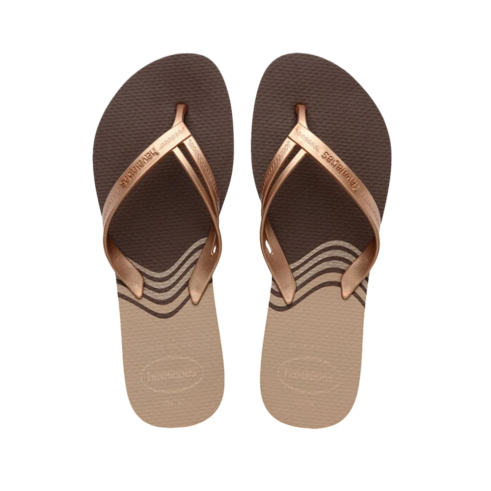 Chinelo Praia Mulher Dourado - Image 3
