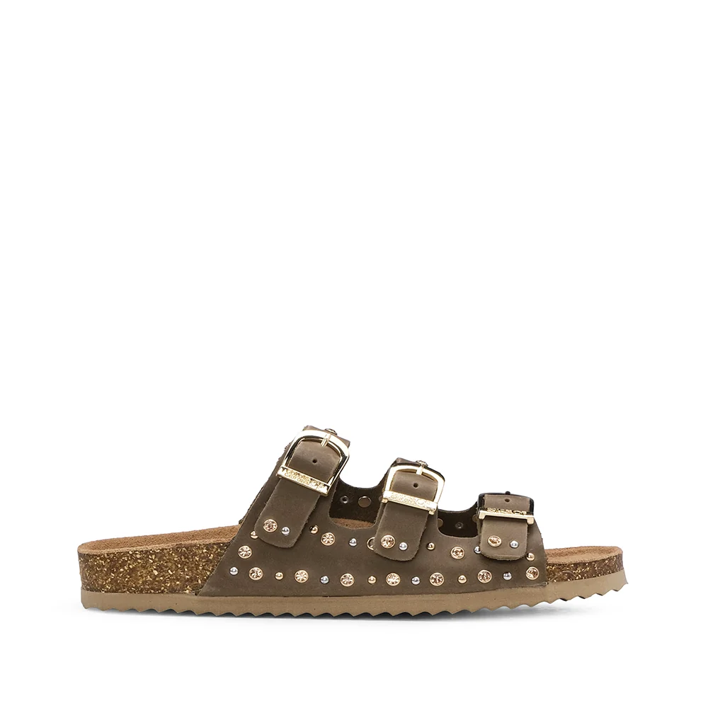 Chinelo Casual Mulher Taupe