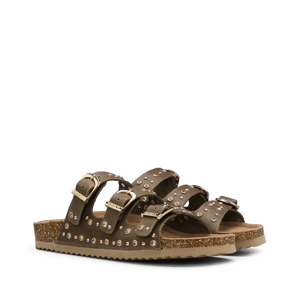 Chinelo Casual Mulher Taupe - Image 3