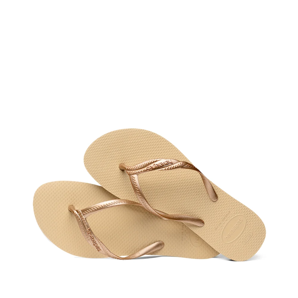 Chinelo Praia Mulher Dourado - Image 3